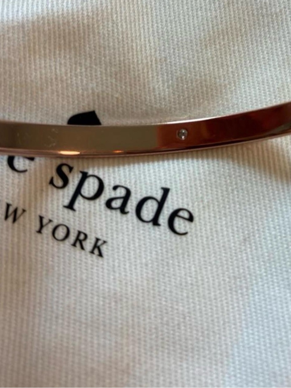 Kate Spade Rose Gold Bangle Stop & Smell The Roses - Picture 6 of 8